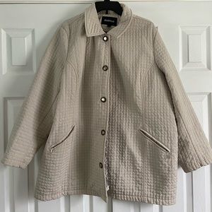 Textured, lightly worn, jacket